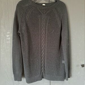 Rokoko knitted oversized sweater - black - size M
